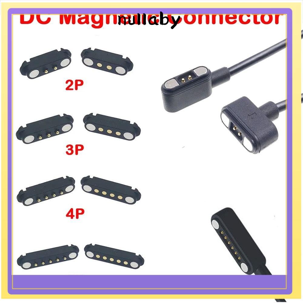 NULLABY Pogopin Magnetic Connector, 2Pin 3Pin 4Pin 5Pin 2A DC Magnetic Pogo Pin Connector, High Current Spacing 2.54mm กันน้ํา Magnetic Contact Connector