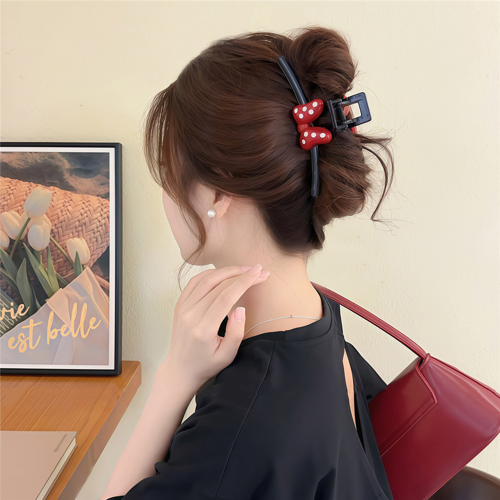 Ahellogirl مشبك شعر كبير بفيونكة ميكي — صورة 6