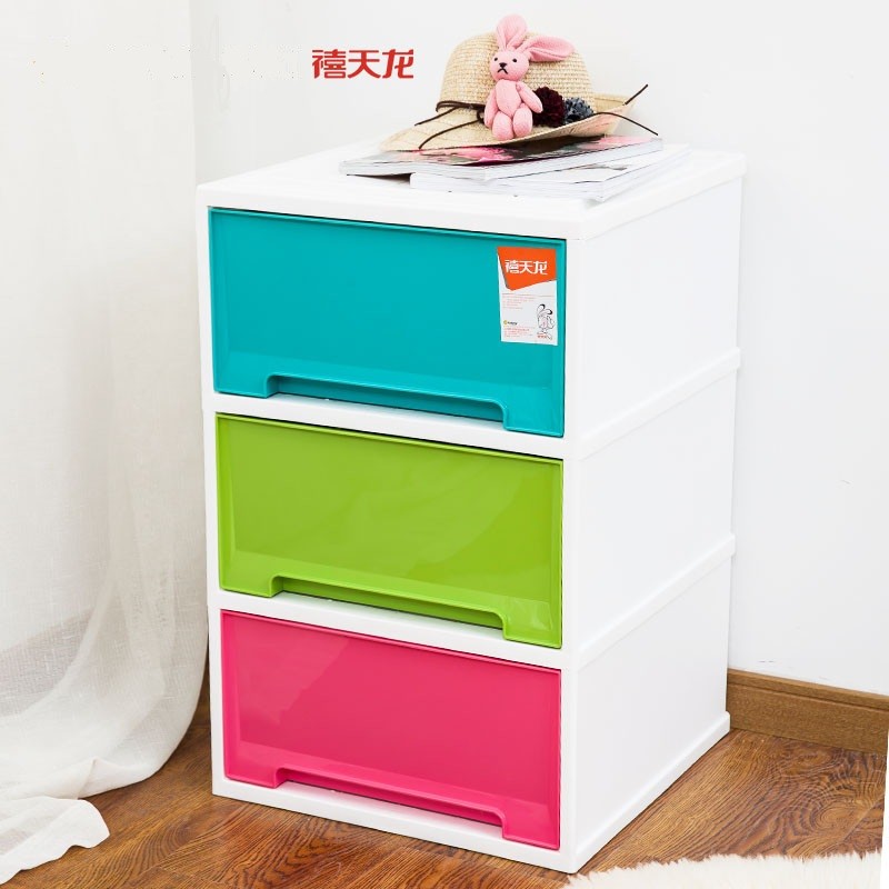 ตู้เก็บของข้างเตียงลิ้นชักพลาสติกกล่องเก็บของชั้น/กล่องกล่องเก็บของหลายชั้น/ตู้เก็บของ.จัดส่งฟรี Jub