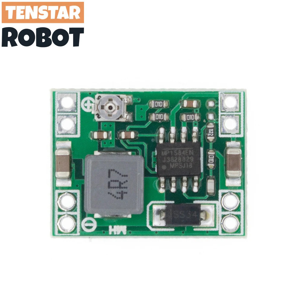 MP1584EN 3A ขนาดเล็กพิเศษ DC-DC ขั้นตอนลงโมดูลแหล่งจ่ายไฟปรับ Step-Down Descending เอาต์พุต 24V 12V 