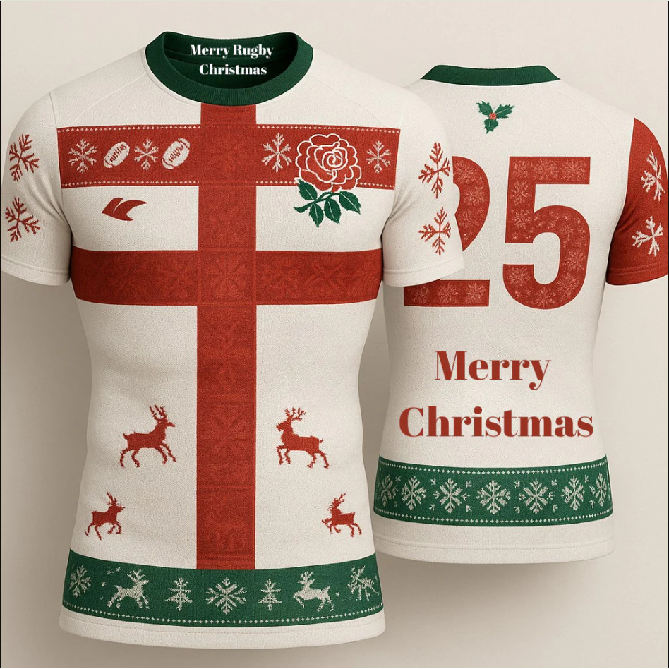 PRE ORDER RUGBY Christmas Jersey-England