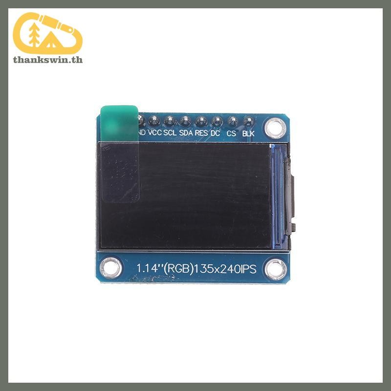 Thankswin 1.14 นิ้ว SPI Serial Port 135x240 Touchscreen IPS TFT Display ST7789 135x240 SPI 8-Pin 65K