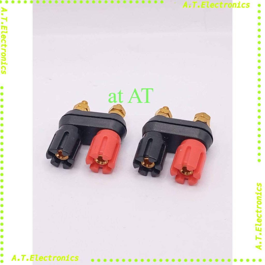 พร้อมส่ง! [TH] ลําโพง Banana Plug Terminal Connector Banana Socket Dual Female Banana Plug สําหรับลําโพงเครื่องขยายเสียง