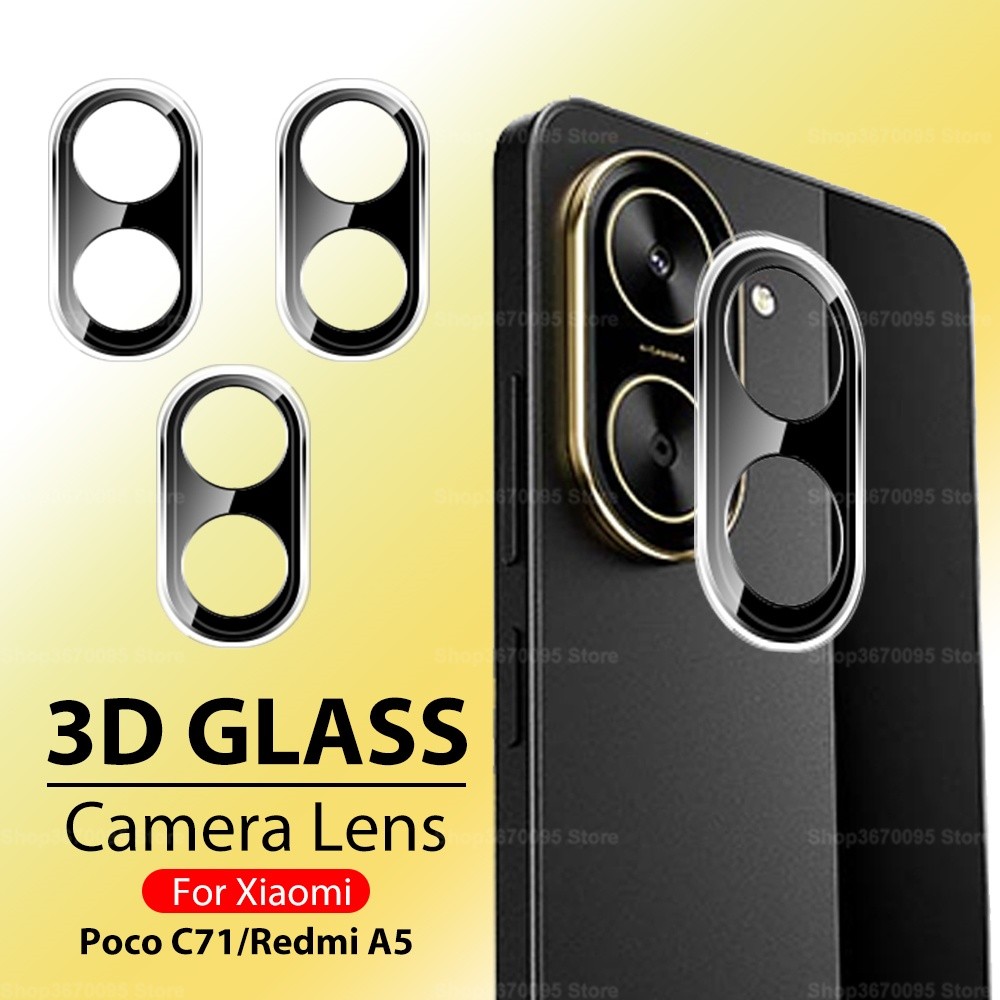 1-3pcs 3D เลนส์กระจกนิรภัยสําหรับ Xiaomi Poco C71 4G Global กล้อง Flim Mi Redmi A5 4G RedmiA5 5 Poco