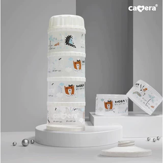 ส่งทันที CAMERA รุ่น GENIUS-11 ที่แบ่งนมผง 4 ชั้น ขนาด 10ออนซ์/ชั้น (มอก.) คอนโดตวงนม แบ่งนมผง