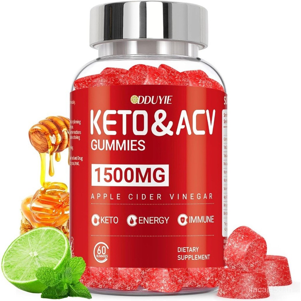 (1 แพ็ค) กัมมี่น้ําส้มสายชูหมักแอปเปิ้ล | Keto ACV Gummies สําหรับรองรับ Metabol & Fat Burn พร้อมวิตามิน B6 & B12 | ACV ACV ACV ACV  | รสน้ําผึ้งมะนาว | 60 มังสวิรัติสําหรับ W热销n และผู้ชาย