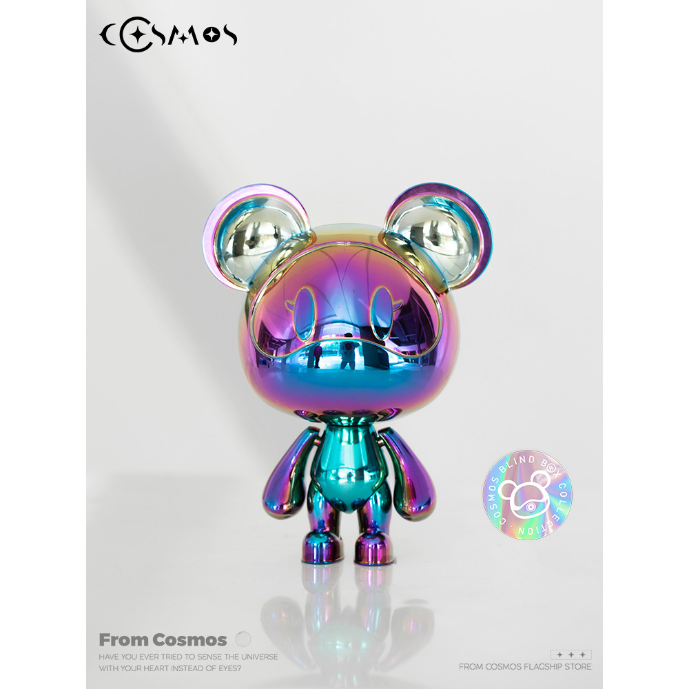 COSMOS Star Bear Light Luxury Birthday Gift Bear Doll Electroplating Mini CUTE Bear อินเทรนด์ Play B