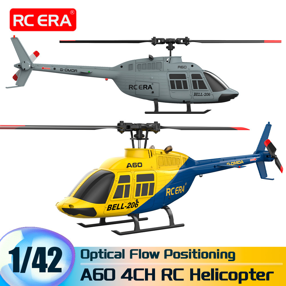 RC ERA A60 4CH Helicopter 1/42 BELL-206 Optical Flow Positioning 120M 6-Axis Gyro RC Plane