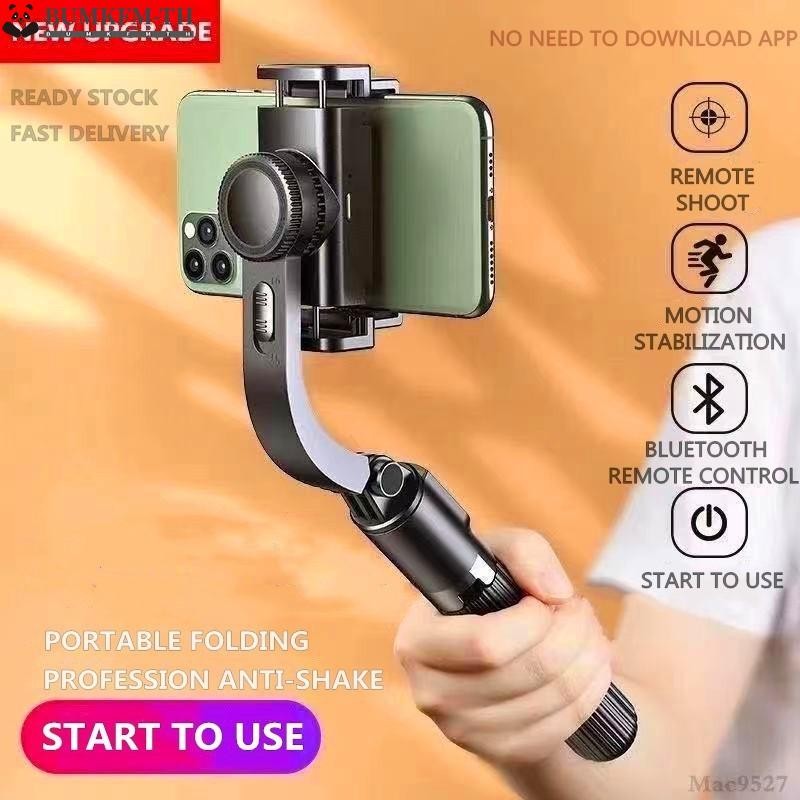 เหมาะสําหรับผู้สร้างเนื้อหา L08 Handheld Gimbal Stabilizer Selfie Stick Combo
