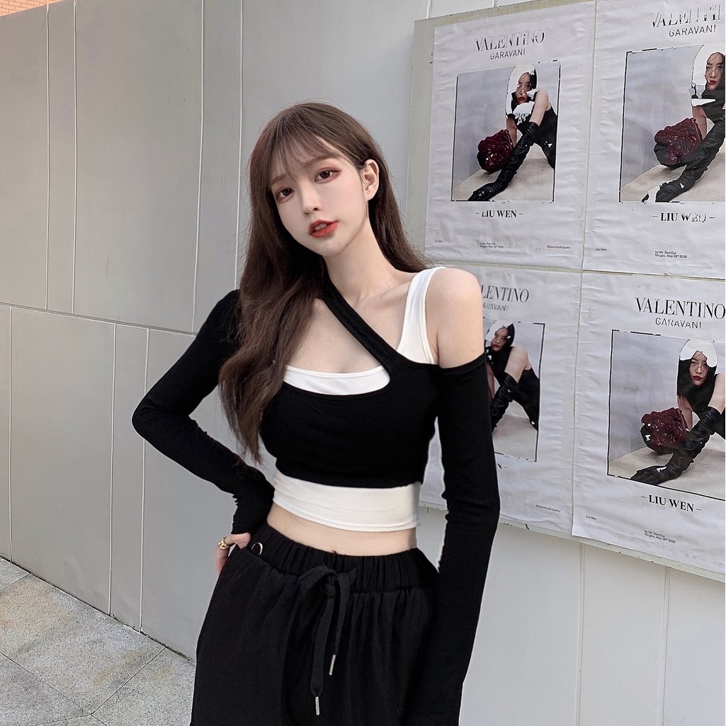 ชุดทวิสปอร์ตแขนยาวสำหรับเต้นรำ Jazz และ Pole Dance เหมาะสมกับอากาศเย็น