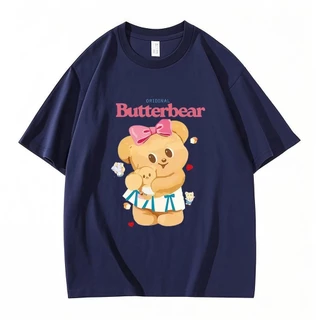 เสื้อ Butterbear Butter bear T-shirt ผ้าCotton 100%ใส่ได้ ทั้ง ชาย ใส่สบาย ไม่หด ไม่ย้