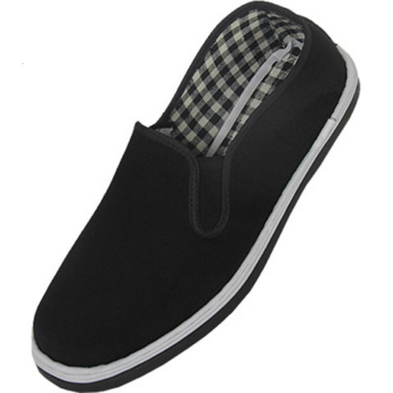 Old Beijing Black Cloth Shoe Man Kung Fu Shoes Canvas Shoe C