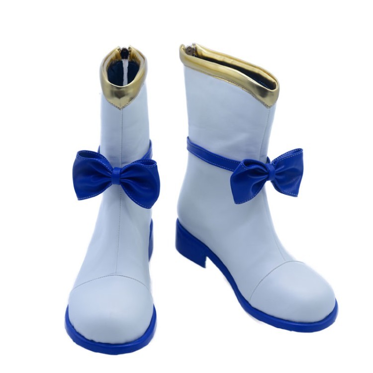 XML34-44 รองเท้าคอสเพลย์ขนาดใหญ่ สำหรับสาว Cosplay ในสไตล์การแข่งขันม้า พร้อมโบว์สองมิติ และการออกแบ