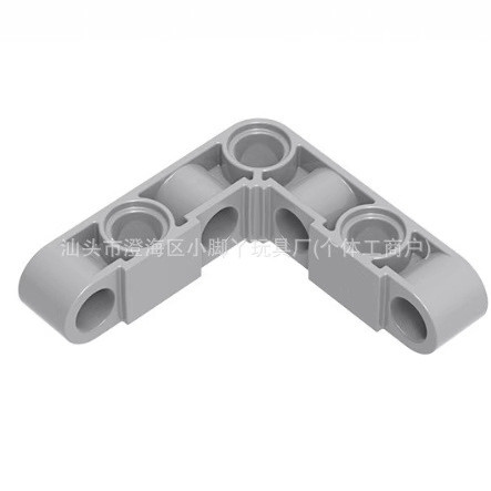 บล็อกตัวต่อในประเทศ ใช้งานร่วมกับ Lego 9686w อะไหล่ประกอบ 4 หลุมข้อต่อมุมขวาชิ้นส่วนในประเทศ MOC T