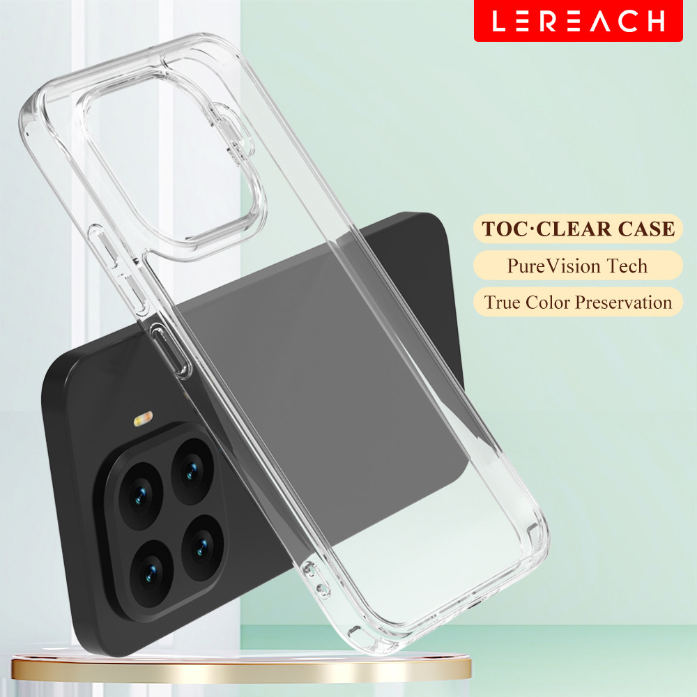 Lereach Crystal Clear Phone Case สําหรับ Xiaomi 17T Pro / 17T / 15T Pro / 15T - กันกระแทกบางเฉียบ | Anti-Scratch