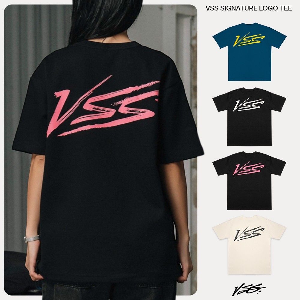 ผู้ชายผู้หญิงสไตล์เดียวกันรอบคอหลวม VSS Breathable All-Match พิมพ์ผ้าฝ้ายด้านบน 0357