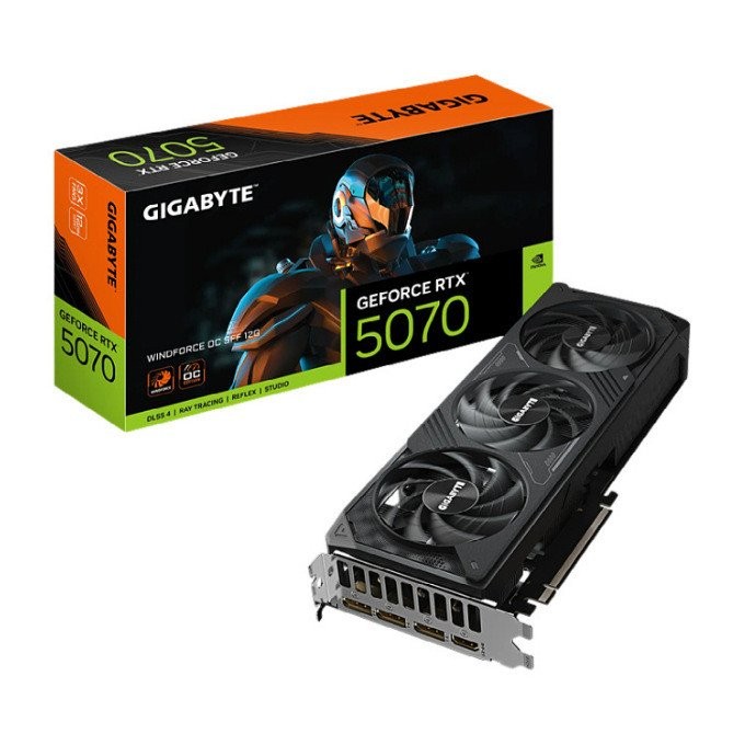 Gigabyte RTX5070 WINDFORCE 12G เหมาะสําหรับเดสก์ท็อปเกมกราฟิกการ์ด 5070 Fengmo 0IOD