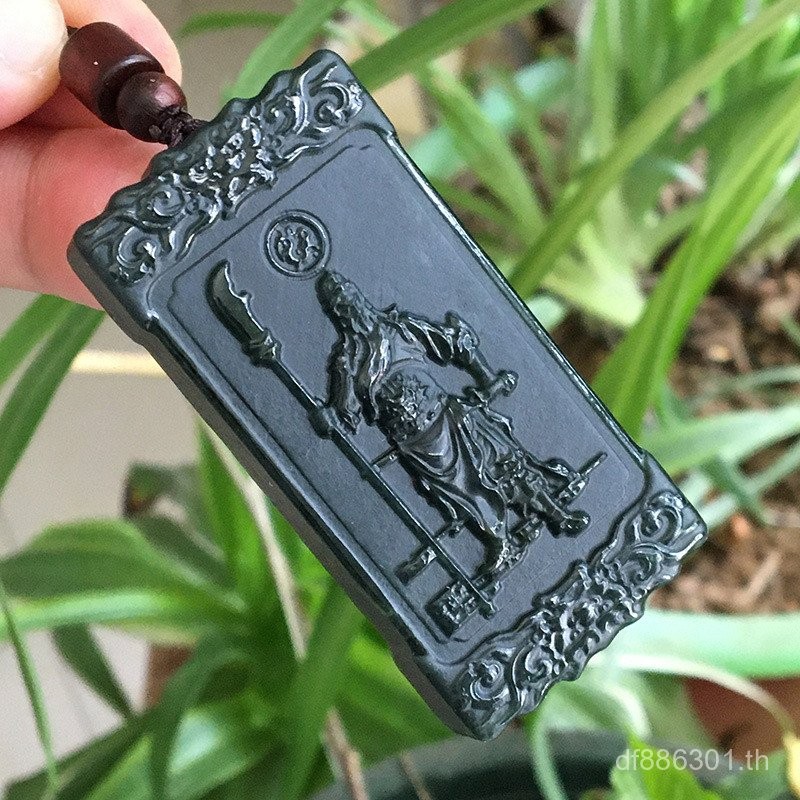 สร้อยคอป้องกันร่างกาย หยกยี่ห้อ Guan Gong หยกจี้ Loyalty หยกจี้ Guan Yu ผู้ชายหยก True God of Wealth