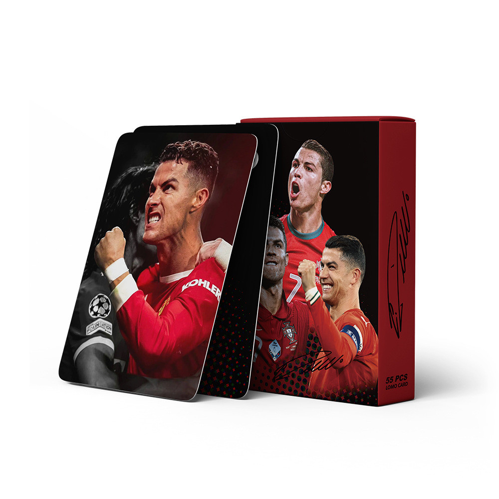 55-92pcs อเมริกันฟุตบอลบาสเกตบอล Star Cristiano Ronaldo Lomo การ์ด Kyrie Irving สติกเกอร์ Kobe Bryan