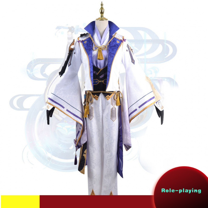 Yuanshen Cosplay: เครื่องแต่งกาย Inai ปราสาท Kamiri Ayato สำหรับคอสเพลย์เกมอะนิเมะ