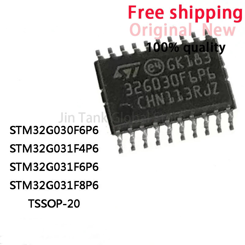 5 ชิ้น STM32G030F6P6 STM32G031F4P6 STM32G031F6P6 STM32G031F8P6 STM32G030 STM32G031 STM32G TSOP-20 ชิ