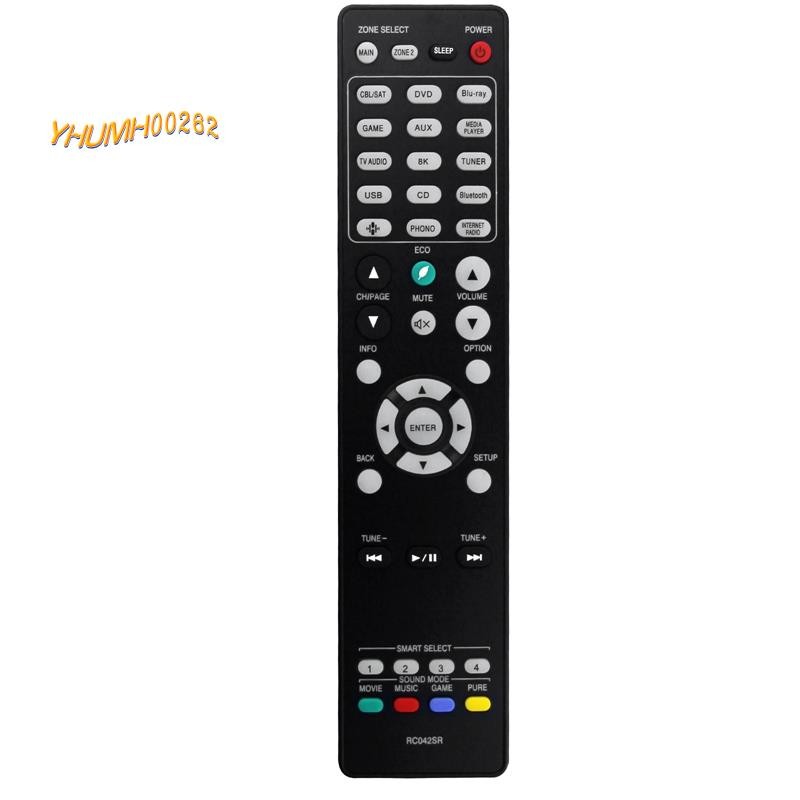 [Bestseller Y2]RC042SR รีโมทคอนโทรลสีดําสําหรับตัวรับสัญญาณ AV 4K UHD Ultra HD รีโมท SR6015 NR1711 S