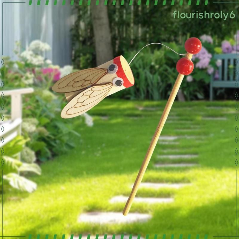 [fleurishroly6] ไม้จีนแบบดั้งเดิม Cicada ของเล่น Cicada Sound Maker ความแปลกใหม่ Early Education