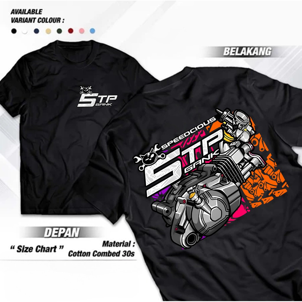 5TP GANK Vol 2 Drag Bike T-Shirt Racing Repeat Racing Motor Shirt