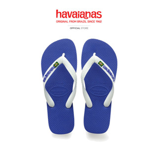 HAVAIANAS รองเท้าแตะ Brasil Logo Flip Flops MARINE BLUE 4110…