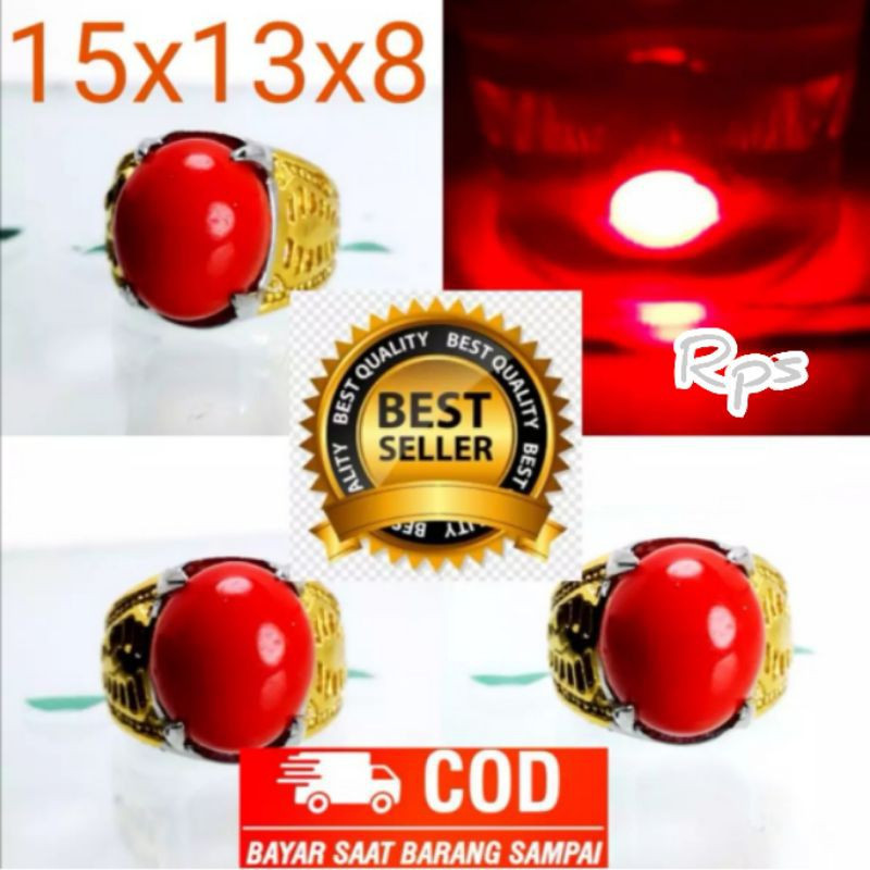 MERAH Viral Red Garnet Stone Soecano เรืองแสงในน้ํา