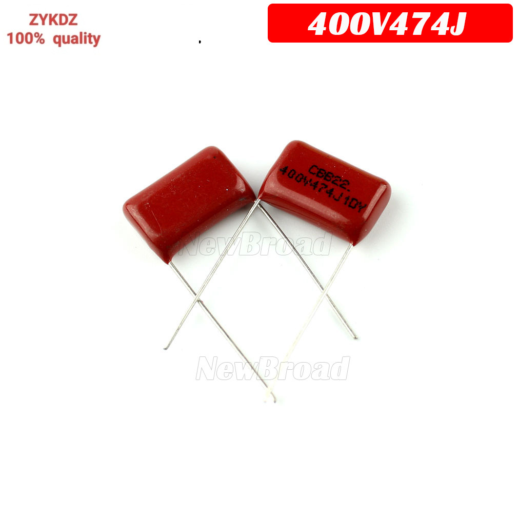 10PCS 400V474J 0.47UF Pitch 15 มม.470NF 400V 474 CBB ตัวเก็บประจุฟิล์มโพรพิลีน 474J400V 400V 474J