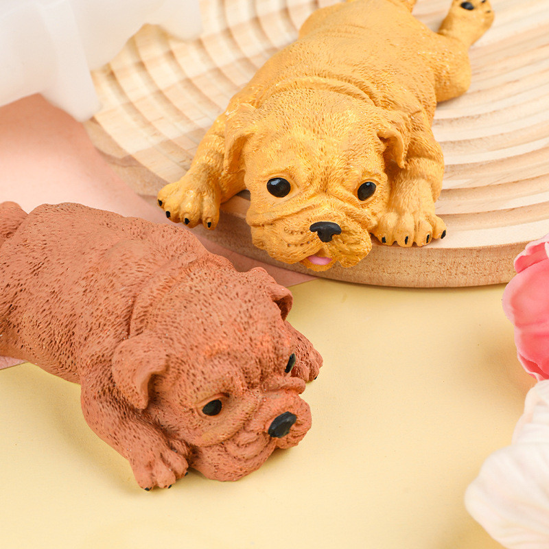 Shar Pei สกปรกสุนัขพุดดิ้งมูสเค้กเบเกอรี่แม่พิมพ์ไอศกรีมช็อกโกแลตแม่พิมพ์ Shar Pei แม่พิมพ์ซิลิโคน20