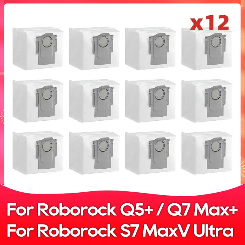 Fit สําหรับ Roborock Q5 + / Q7+ / Q7 Max + / Roborock S7 Maxv Ultra หุ่นยนต์สูญญากาศถุงเก็บฝุ่นอะไหล