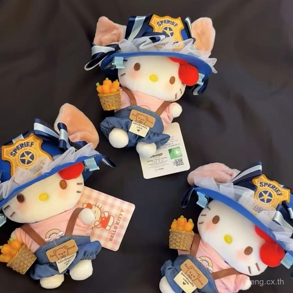 ACP ของแท้มีสต็อก Hello Kitty KT ตุ๊กตาอนิเมะสำหรับสร้อยคอ กระเป๋า และพวงกุญแจ