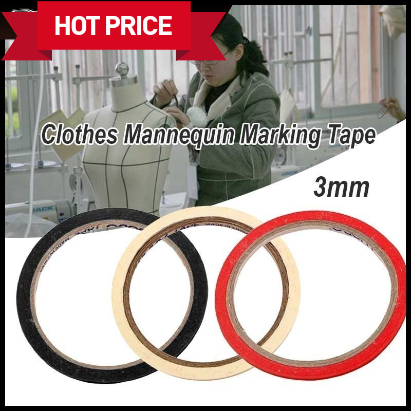 2 มม.,3 มม.,5 มม.Self-Adhesive Draping เทปทําเย็บเครื่องหมายเทปบาง Striping เทป