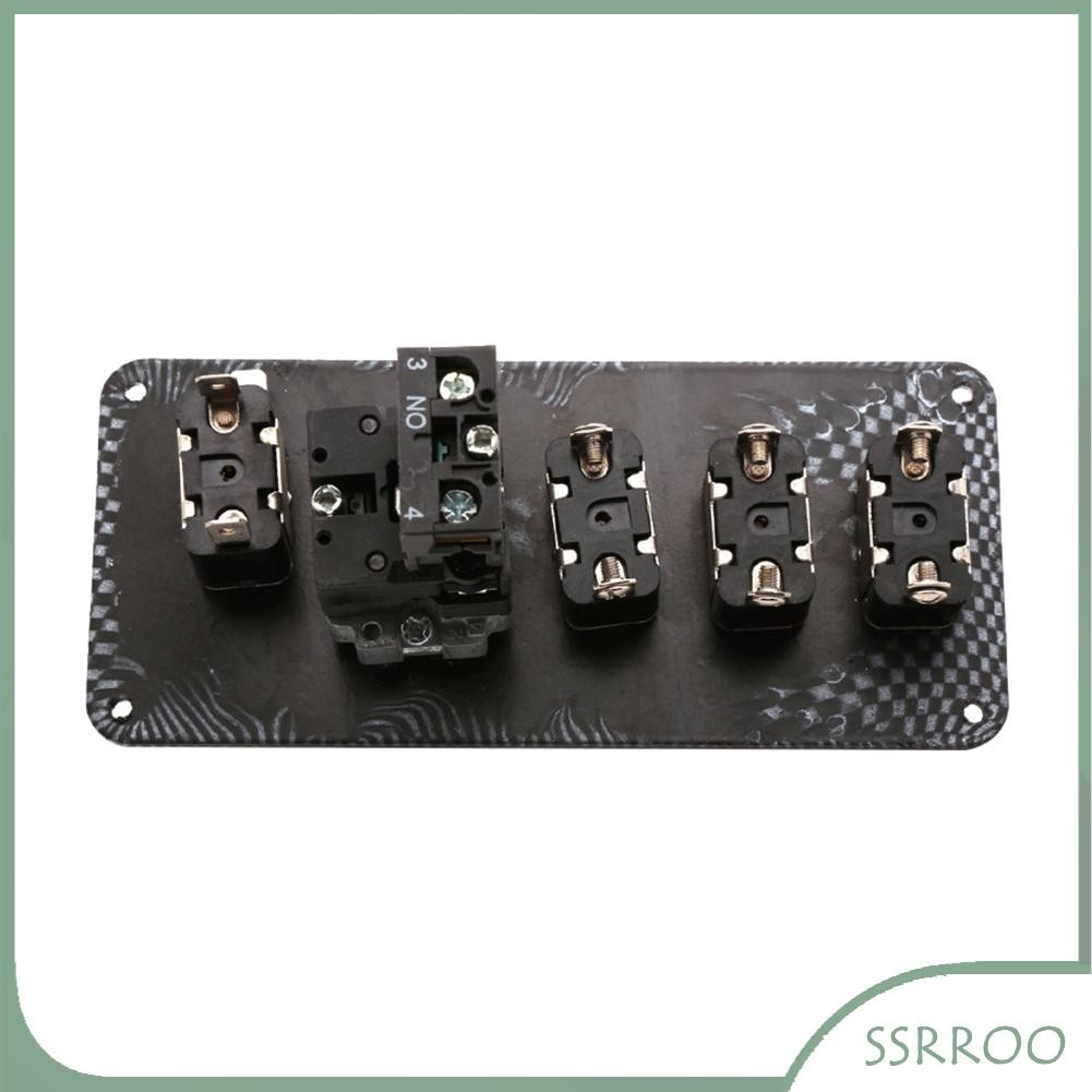 Ssrroo SSRROO 6 ใน 1 12V 40A RED Engine Start Ktons พร้อมสวิตช์สลับ 3 สวิตช์สวิตช์สวิตช์โลหะสากลสำหร