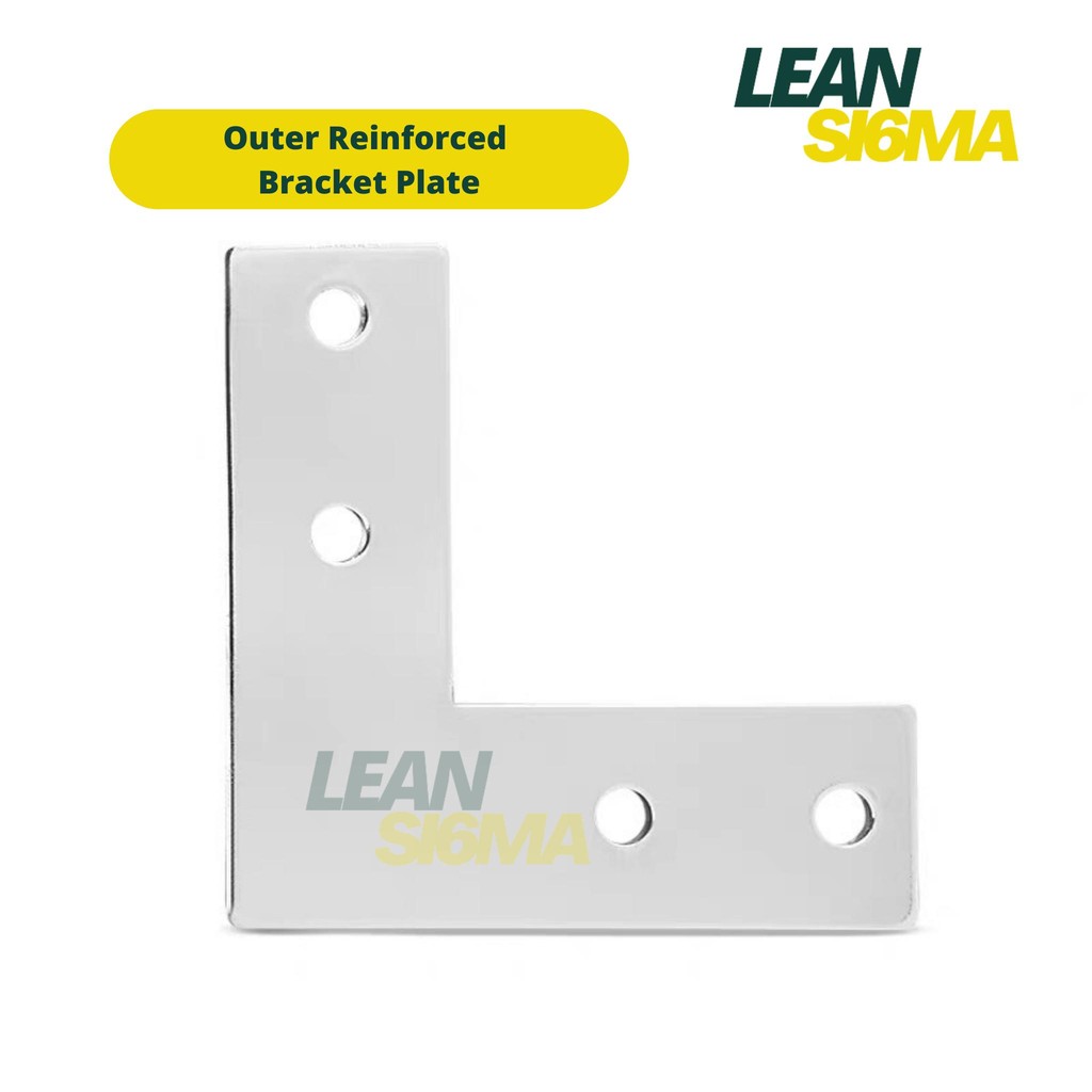 SIKU ตัวยึดด้านนอก Type L Joint Aluminium Profile 3030 4040 เสริมแผ่นข้อศอก alu Profile