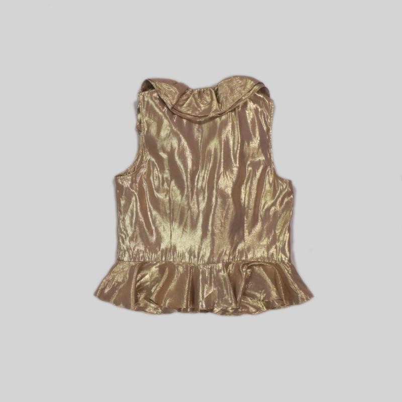 Diaoman Princess Ladies Silk Blended Vest Style Full Cardigan Button Top E-3