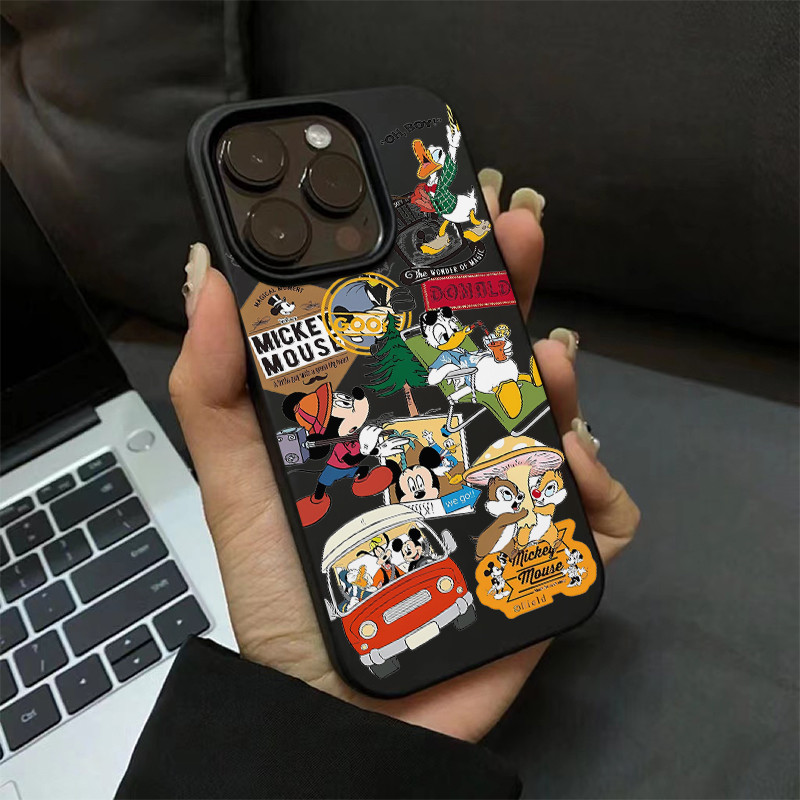 ❤️จัดส่งทันที❤️เคสไอโฟน11 12 13 14 15 16 17 Pro Max เคสโทรศัพท์กับชุดตัวละครการ์ตูนน่ารัก มิกกี้มาวส์&ดอนัลด์&สกว์&บนนี - รูปที่ 2