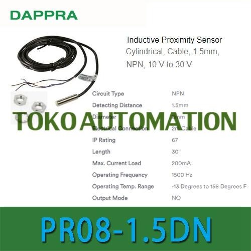 PR08-1.5DN PR081.5DN PR08 1.5DN PR08-1.5DN 1.5MM Proximity sensor OF77 JIE27