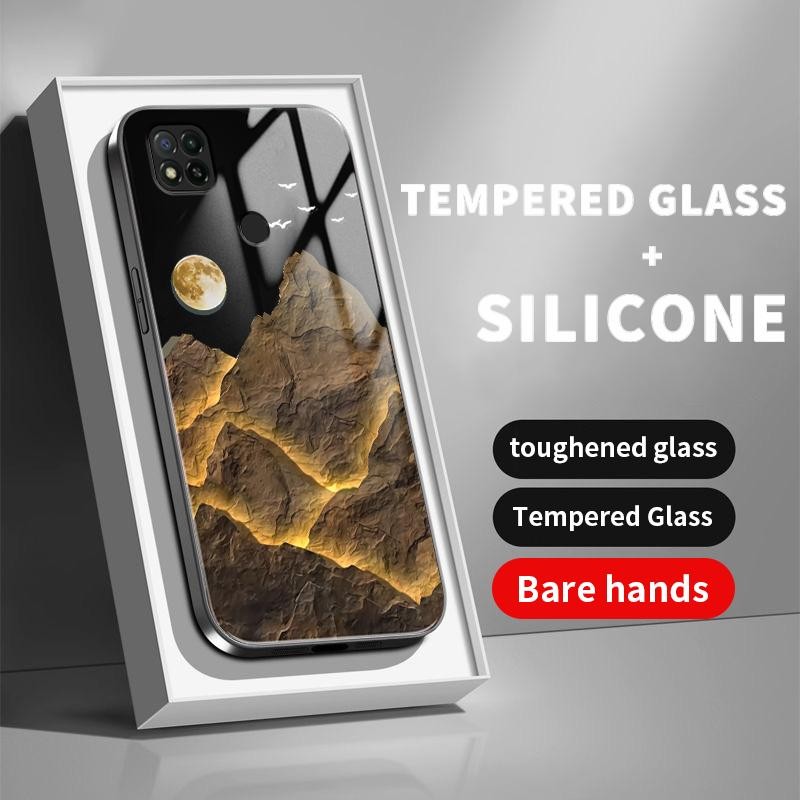 กรณีแก้วKaca Xiaomi Redmi 9C 9A NFC 8 9 A1 13C 10 4G 2021 2022 12 12C 5 Plus 6A 7 8A Activ Prime 9AT