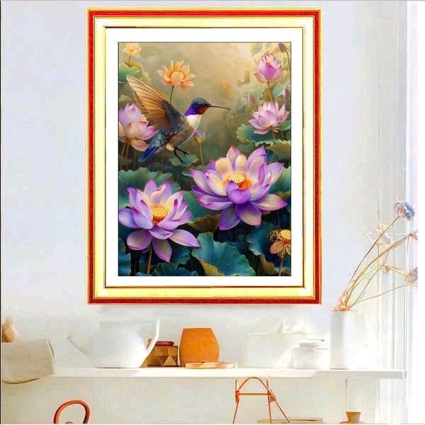 เพ้นท์ลาย LOTUS FULLY (50 x 65ซม.) VS8824