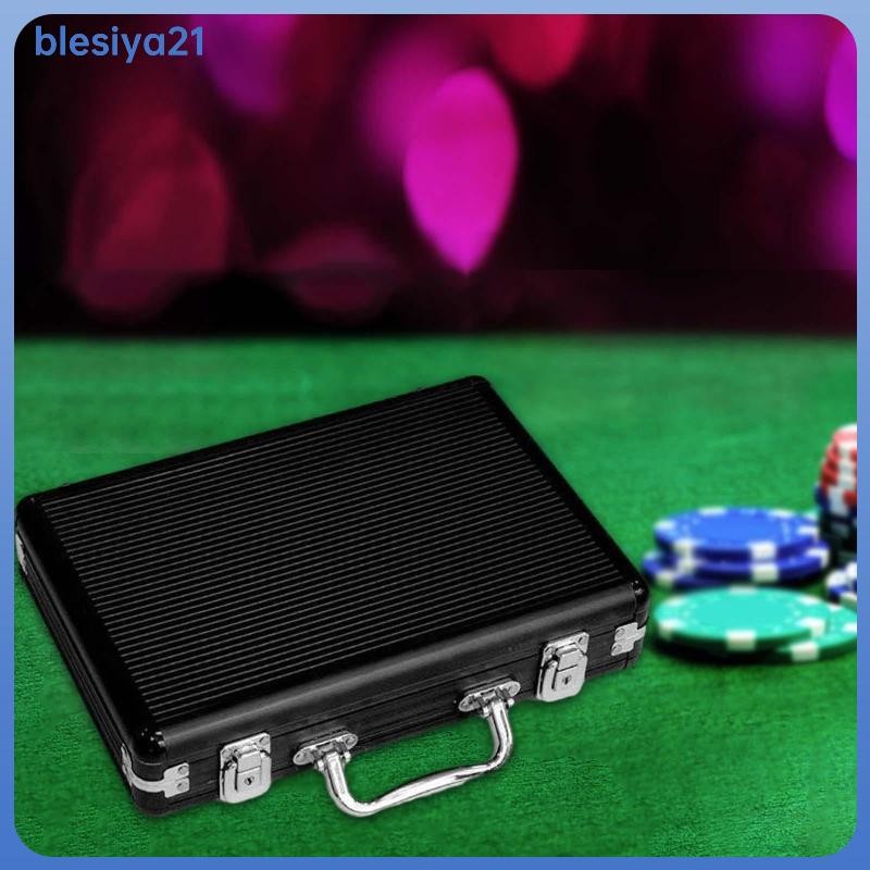 [blesiya21] Chip Case Storage Case Protection with Handle Carrying Case Solid Casino