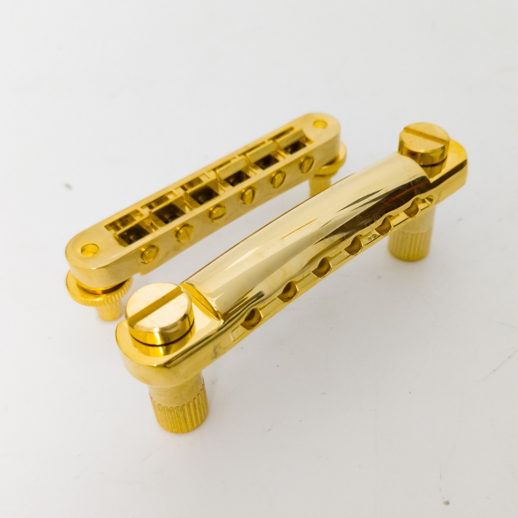 Gold Tune-O-Matic Bridge และ Stop Tailpiece ชุดสําหรับกีตาร์ไฟฟ้า Les Paul LP