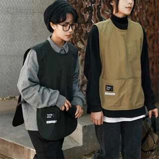 สไตล์ญี่ปุ่น ผ้ากันเปื้อนสไตล์เสื้อกั๊ก ผ้ากันเปื้อนแขน,เสื้…