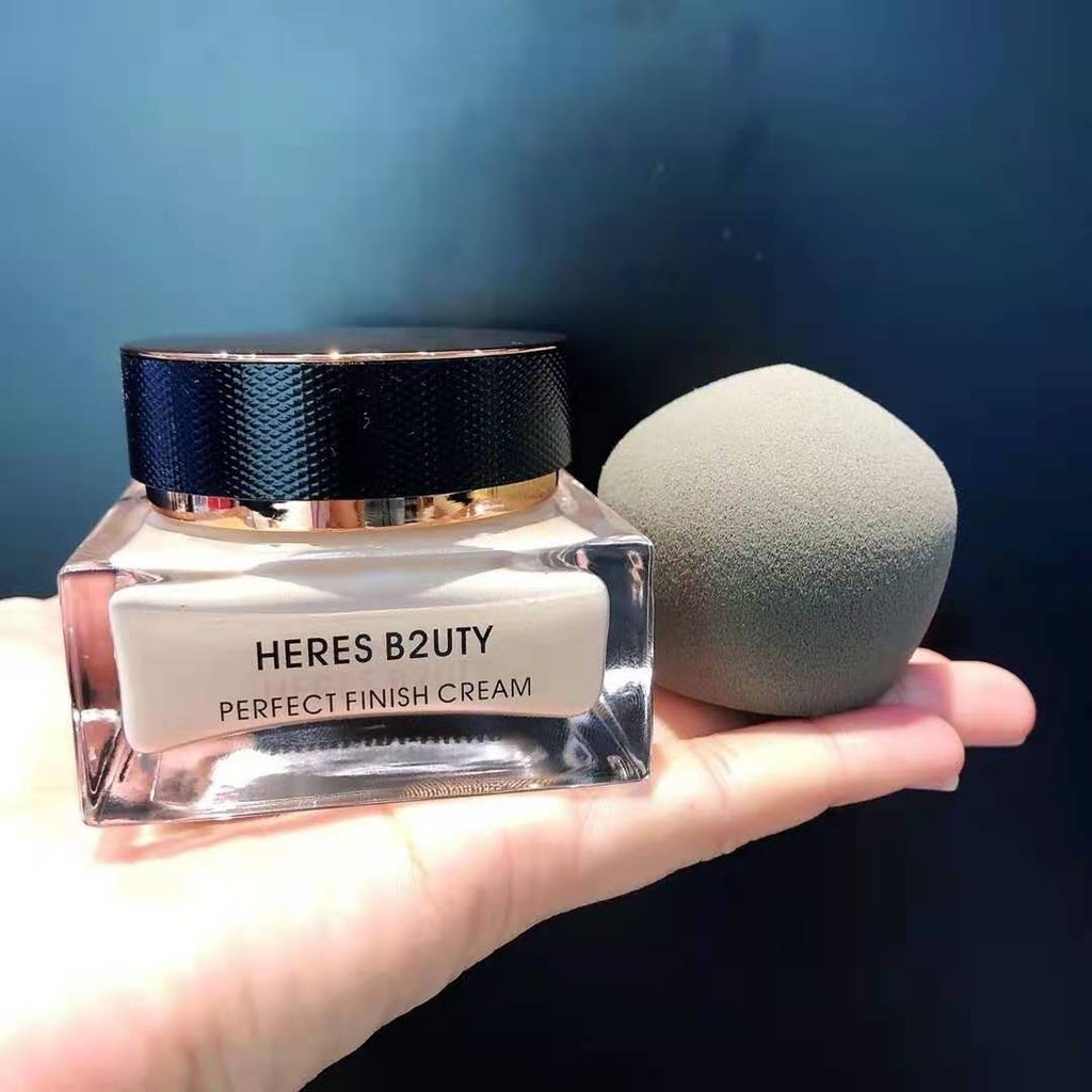 HERES B2UTY Cordyceps Essence Foundation Cream คอนซีลเลอร์ Clear Moisturizing Repair No Stuck Powder