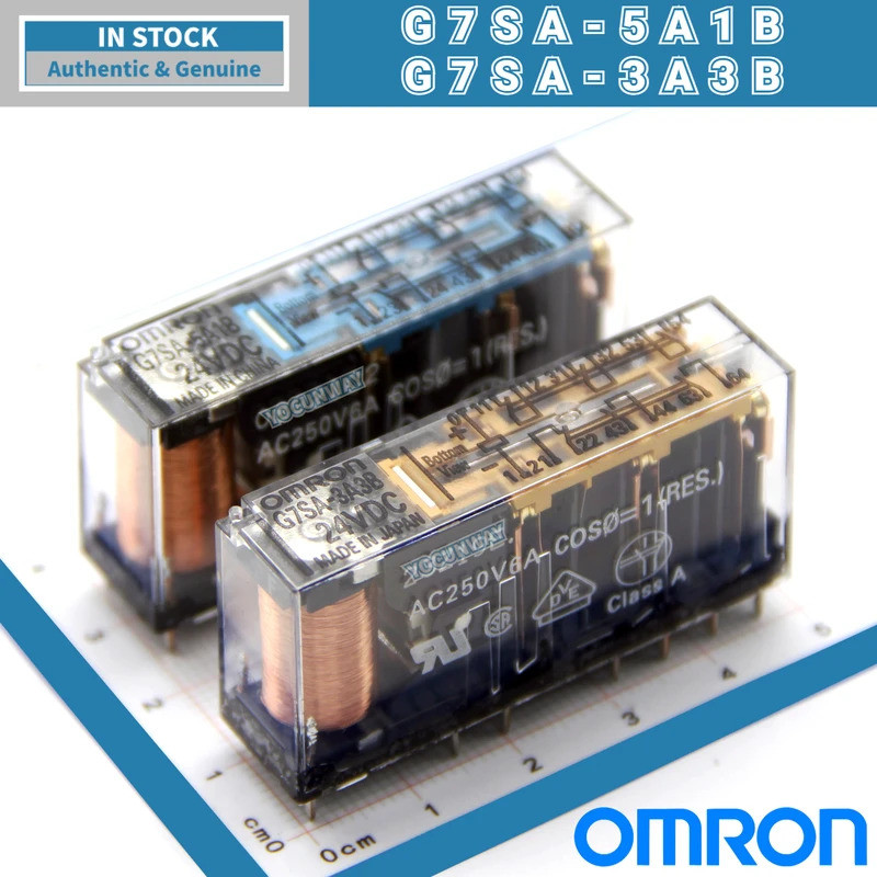 ใหม่แท้ญี่ปุ่น OMRON รีเลย์ความปลอดภัย G7SA-3A1B 2A2B 3A3B 4A2B 5A1B P7SA-14F-ND P7SA-10F-ND 24VDC D