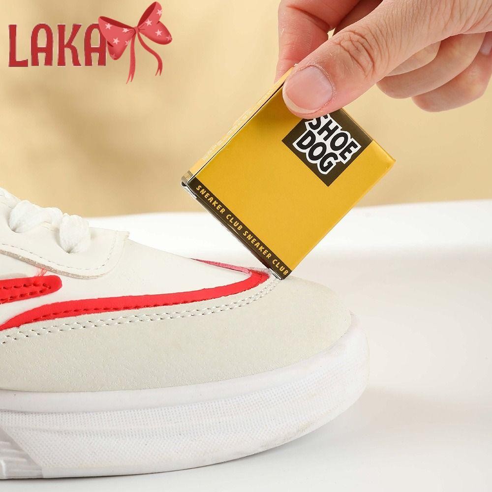 LAKA Eraser แปรงรองเท้า, Suede Sheepskin Matte Leather Fabric Shoes Cleaning Eraser, Rubber White Sh