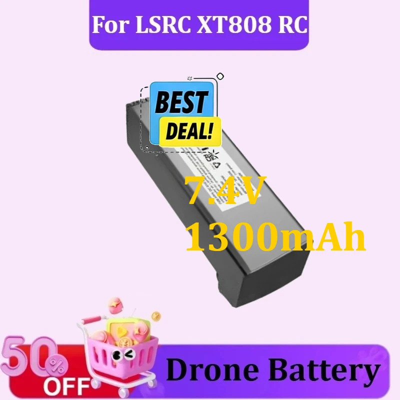ใหม่ 7.4V 1300mAh Drone แบตเตอรี่สําหรับ LSRC XT808 RC Quadcopter เปลี่ยนแบตเตอรี่อุปกรณ์เสริมแบตเตอ