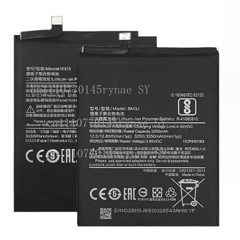 แบตเตอรี่สําหรับ BM3E BM3J BM4H BM53 BN35 BN46 BM3L BM4Q สําหรับ Xiaomi Mi 2 5 6 8 3 Lite Pro 9 SE C
